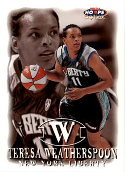 1999 Hoops WNBA #24 Teresa Weatherspoon Front