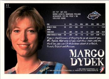 1999 Hoops WNBA #31 Margo Dydek Back
