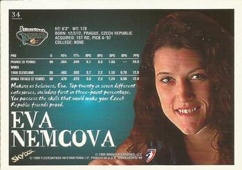 1999 Hoops WNBA #34 Eva Nemcova Back
