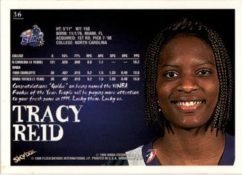 1999 Hoops WNBA #36 Tracy Reid Back