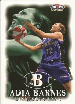 1999 Hoops WNBA #62 Adia Barnes Front