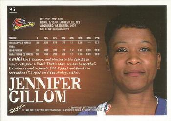 1999 Hoops WNBA #95 Jennifer Gillom Back