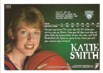 1999 Hoops WNBA #102 Katie Smith Back