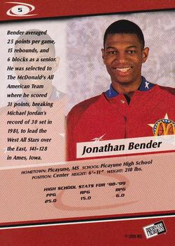 1999 Press Pass #5 Jonathan Bender Back