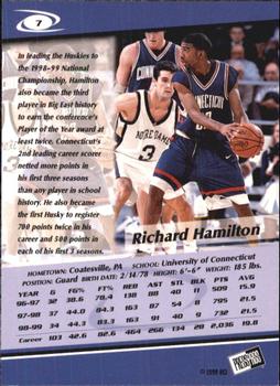 1999 Press Pass #7 Richard Hamilton Back