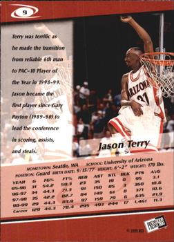 1999 Press Pass #9 Jason Terry Back
