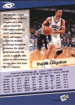 1999 Press Pass #10 Trajan Langdon Back