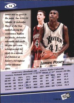 1999 Press Pass #14 James Posey Back