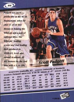 1999 Press Pass #22 Scott Padgett Back