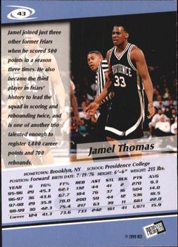 1999 Press Pass #43 Jamel Thomas Back