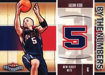 2003-04 Fleer Patchworks - By The Numbers #14BTN Jason Kidd Front