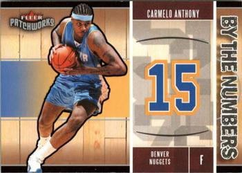 2003-04 Fleer Patchworks - By The Numbers #1BTN Carmelo Anthony Front