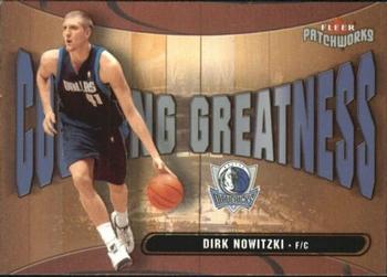 2003-04 Fleer Patchworks - Courting Greatness #1 CG Dirk Nowitzki Front