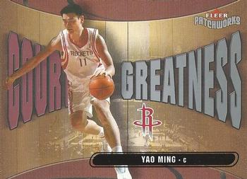2003-04 Fleer Patchworks - Courting Greatness #5 CG Yao Ming Front