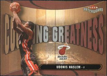2003-04 Fleer Patchworks - Courting Greatness #6 CG Udonis Haslem Front