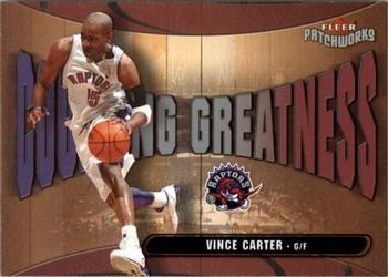 2003-04 Fleer Patchworks - Courting Greatness #15 CG Vince Carter Front