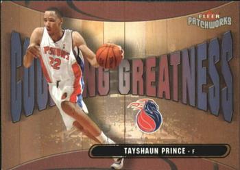 2003-04 Fleer Patchworks - Courting Greatness #16 CG Tayshaun Prince Front
