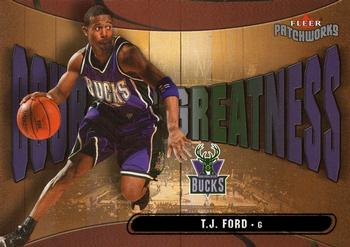 2003-04 Fleer Patchworks - Courting Greatness #18 CG T.J. Ford Front