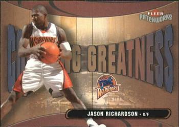 2003-04 Fleer Patchworks - Courting Greatness #24 CG Jason Richardson Front