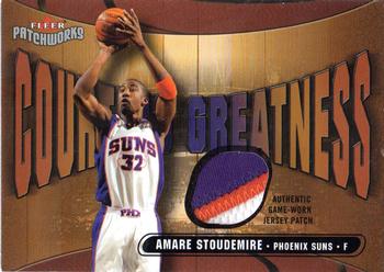 2003-04 Fleer Patchworks - Courting Greatness Jerseys Patches #CG-AS Amare Stoudemire Front