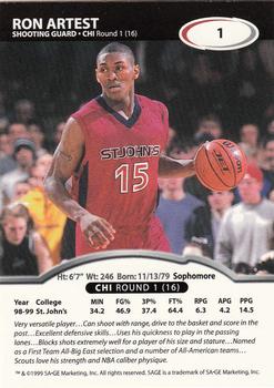 1999-00 IMPACT RON ARTEST ROOKIE CARD at 's Sports Collectibles Store