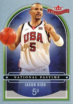2003-04 Fleer Patchworks - National Pastime #2 PT Jason Kidd Front