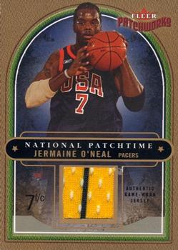 2003-04 Fleer Patchworks - National Patchtime Jerseys NBA #NP/JON Jermaine O'Neal Front
