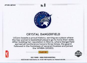 2021 Panini Prizm WNBA - Color Blast #8 Crystal Dangerfield Back