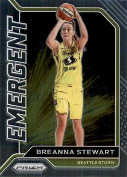 2021 Panini Prizm WNBA - Emergent #9 Breanna Stewart Front