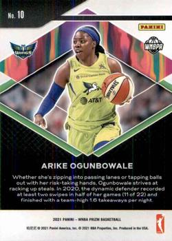 2021 Panini Prizm WNBA - Fearless #10 Arike Ogunbowale Back