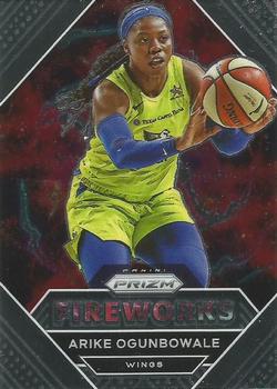2021 Panini Prizm WNBA - Fireworks #5 Arike Ogunbowale Front