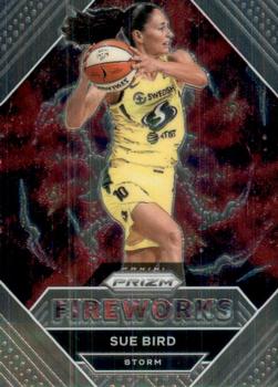 2021 Panini Prizm WNBA - Fireworks #18 Sue Bird Front