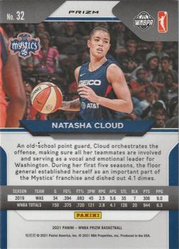 2021 Panini Prizm WNBA - Prizms Green #32 Natasha Cloud Back