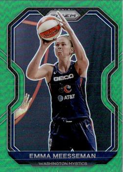 2021 Panini Prizm WNBA - Prizms Green #54 Emma Meesseman Front