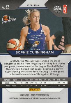2021 Panini Prizm WNBA - Prizms Green #82 Sophie Cunningham Back