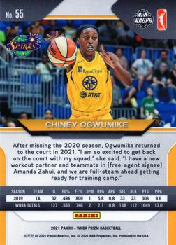 2021 Panini Prizm WNBA - Prizms Hyper #55 Chiney Ogwumike Back