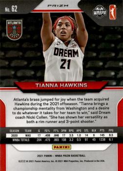 2021 Panini Prizm WNBA - Prizms Hyper #62 Tianna Hawkins Back