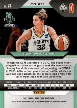 2021 Panini Prizm WNBA - Prizms Hyper #73 Sami Whitcomb Back