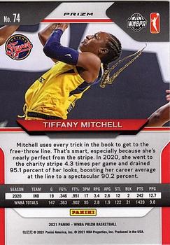 2021 Panini Prizm WNBA - Prizms Ice #74 Tiffany Mitchell Back