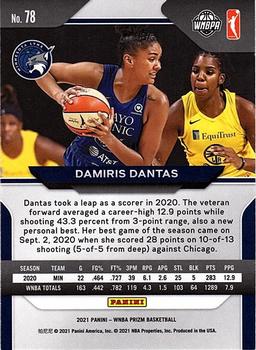 2021 Panini Prizm WNBA - Prizms Ice #78 Damiris Dantas Back