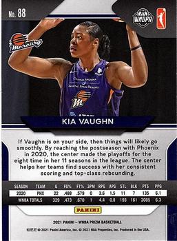 2021 Panini Prizm WNBA - Prizms Ice #88 Kia Vaughn Back