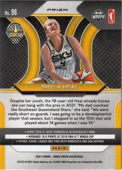 2021 Panini Prizm WNBA - Prizms Ice #96 Shyla Heal Back