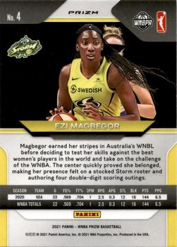2021 Panini Prizm WNBA - Prizms Ruby Wave #4 Ezi Magbegor Back