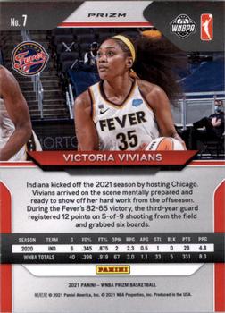 2021 Panini Prizm WNBA - Prizms Ruby Wave #7 Victoria Vivians Back