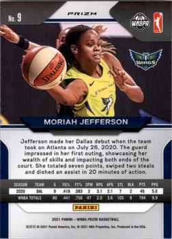 2021 Panini Prizm WNBA - Prizms Ruby Wave #9 Moriah Jefferson Back