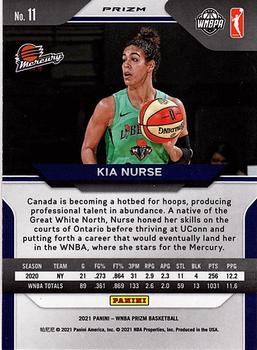 2021 Panini Prizm WNBA - Prizms Ruby Wave #11 Kia Nurse Back
