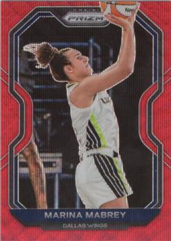 2021 Panini Prizm WNBA - Prizms Ruby Wave #15 Marina Mabrey Front