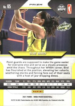 2021 Panini Prizm WNBA - Prizms Ruby Wave #65 Sue Bird Back