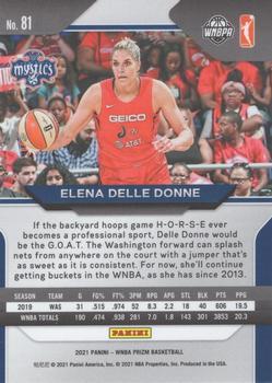 2021 Panini Prizm WNBA - Prizms Ruby Wave #81 Elena Delle Donne Back