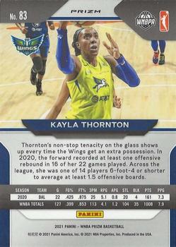 2021 Panini Prizm WNBA - Prizms Ruby Wave #83 Kayla Thornton Back